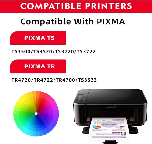 Miniatura 4 de Paquete combinado de cartuchos de tinta 276XL Color 275XL Negro (paquete de 2) - Repuesto para cartuchos de tinta de impresora Canon tr4700