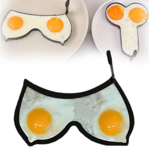 Miniatura 9 de Divertido molde de huevo de dedo medio, molde único para huevos cocidos, anillos de huevo para freír huevos, anillo de huevo antiadherente, 4 piezas