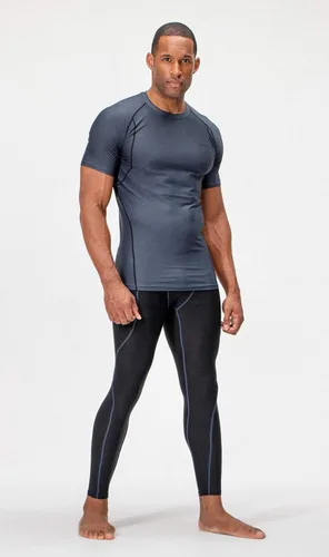 Miniatura 4 de Devops - Camisetas de compresión para hombre (2 3 unidades), manga corta, camiseta base para entrenamiento