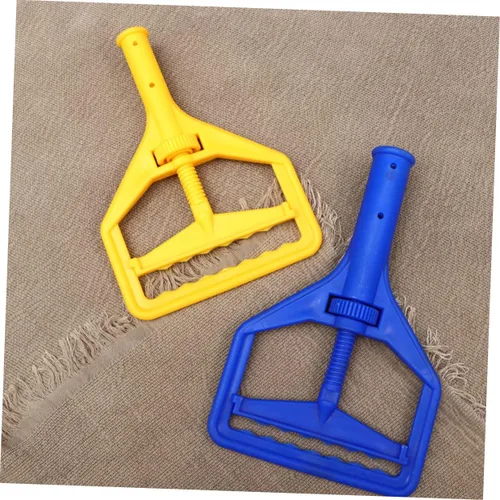 Miniatura 9 de ULTECHNOVO 2 unids cabeza de fregona comercial de microfibra mopa de microfibra mopa mojada mopa comercial mango de fregona plana cabeza