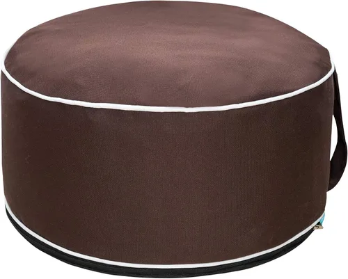 Miniatura 15 de QILLOWAY Otomana inflable para exteriores para patio, puf redondo impermeable, reposapiés inflable, reposapiés al aire libre para piscina, jardín
