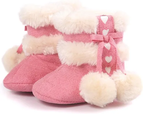 Miniatura 4 de Botas Estamico de invierno, con lazo, de nieve, de felpa, para niña