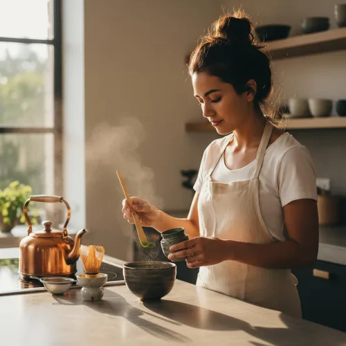 Miniatura 7 de Cuchara japonesa de bambú matcha – 7.1 in marrón tradicional cuchara de ceremonia de té para matcha y café Accesorios duraderos y ecológicos