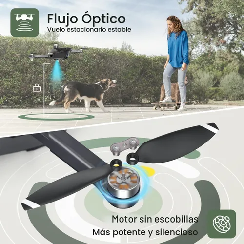 Miniatura 7 de Holy Stone HS175D Drone GPS con cámara 4K para adultos, menos de 8.78 oz, cuadricóptero RC plegable con retorno automático, vuelo de 46 minutos