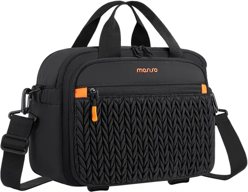 MOSISO Bolsa para cámara para fotógrafos, bolsa de hombro para fotografía para cámaras DSLR/SLR/SLR/sin espejo, funda acolchada con orejas de trigo