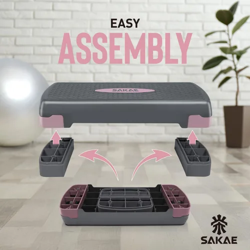 Miniatura 5 de Juego de pasos aeróbicos de altura ajustable, múltiples opciones de paquete con mancuernas, pesas rusas, reductor de cintura, pesas de tobillo