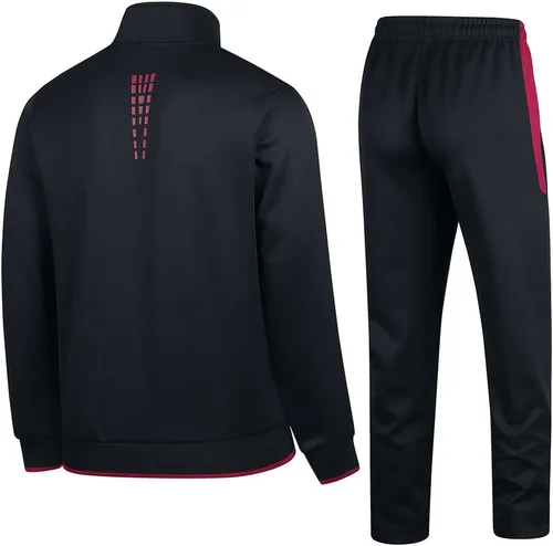 Miniatura 2 de Conjunto deportivo casual de manga larga para hombre, sudadera con cremallera completa, chaqueta y pantalones para correr, trajes de 2 piezas
