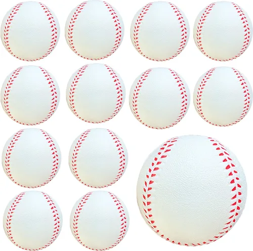 Miniatura 8 de GKK Pelotas de béisbol de espuma, paquete de 12 pelotas de béisbol suaves para jóvenes y adolescentes, pelotas de entrenamiento de espuma