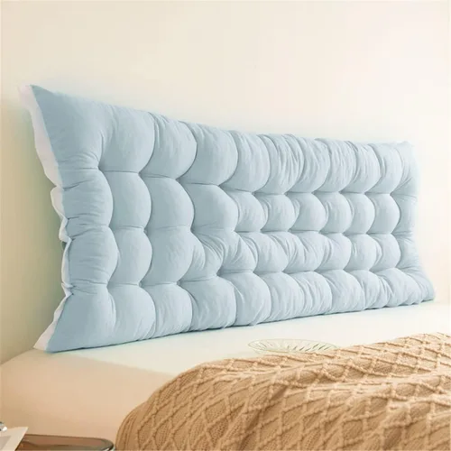 Miniatura 8 de Cabecero de Cama Almohada Tapizada Montada en Pared para Dormitorio Cama Grande Almohada de Cabecera con Respaldo y Soporte de Posicionamiento