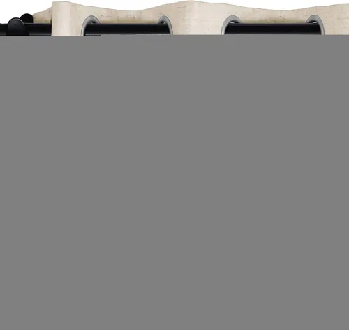 Miniatura 83 de Fcosie Cortinas opacas de lino 100 % opacas de 50 pulgadas de ancho x 63 pulgadas de largo, paneles de cortina con ojales para sala de estar