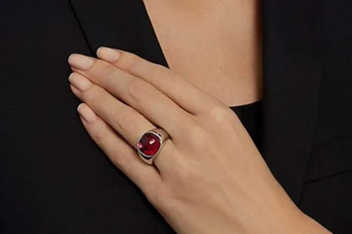 Miniatura 2 de Anillo de punto rojo Swarovski