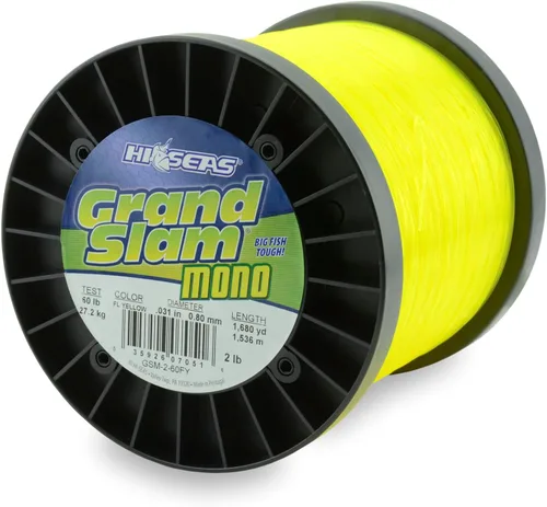 Miniatura 9 de HI-SEAS Grand Slam - Sedal de pesca de monofilamento, fuerte y resistente a la abrasión, en agua dulce y salada transparente, rosa, verde, azul Azul