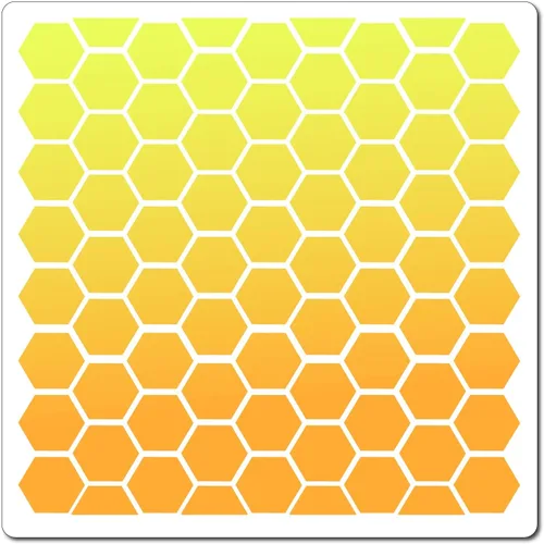 GORGECRAFT Plantillas de nido de abeja de 11.8 x 11.8 in, grande, lavable, reutilizable, de plástico, cuadrado, para pintar en pared de madera,