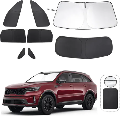 Miniatura 31 de TINGLU Parasoles para Ventanas para Mazda 3 2019-2026 Accesorios Coche Ventanas Laterales Completas Parabrisas Triangular Trasero Protector Solar