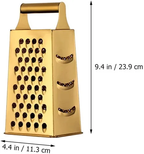 Miniatura 3 de Kichvoe Cocina Esencial Acero Inoxidable Rallador de Vegetales Cortador de Queso Trituradora de Alimentos Rallador de Acero