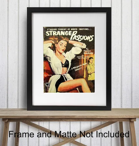 Miniatura 2 de Arte de pared de ficción lesbiana – Accesorios LGBTQ – Póster de novela romántica – Regalos lesbianas para novia, mujer, queer, gay, bi – imagen