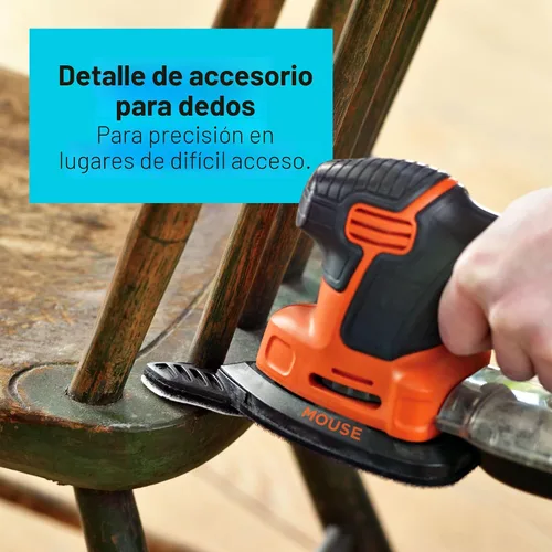 Miniatura 8 de Lijadora de detalles Black+Decker bdems600 Mouse