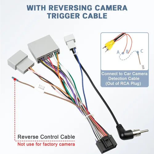 Miniatura 6 de Reemplazo del arnés de cableado estéreo de radio para Honda CRV 2007-2011 y Honda Civic 2008-2011 sin AMP, cable de altavoz de radio de coche ISO