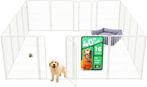 Miniatura 49 de FXW Homeplus Unleashed Corralito para Perros de Interior - Juego Sin Estrés y Seguro, Resistente de 24 Pulgadas 4 Paneles Corral para Cachorros