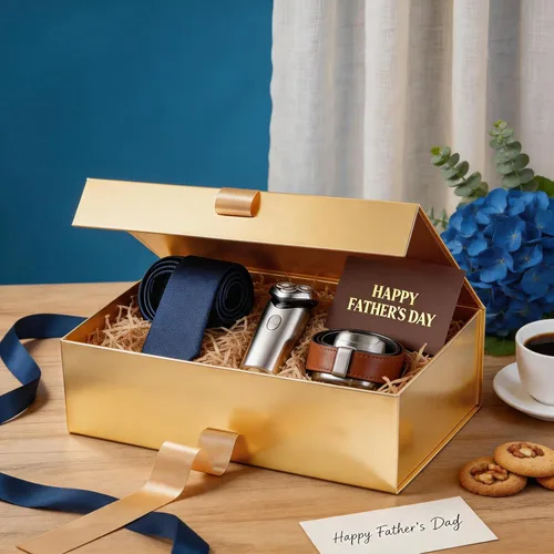 Miniatura 2 de HAPPY POTATO 5 cajas de regalo grandes con cinta de 13.5 x 9 x 4.1 pulgadas, cajas doradas con tapas, cajas de propuesta de dama de honor, cajas