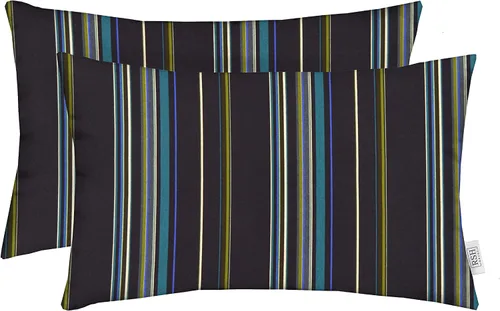 Miniatura 100 de RSH DECOR: Sunbrella - Juego de 4 almohadas lumbares, 20 x 12 pulgadas, tela de rendimiento resistente al agua y a la decoloración, fundas