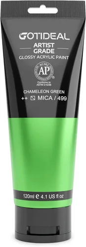 Miniatura 35 de GOTIDEAL - Pintura acrílica sienna tostado, tubos de 4.1 oz, no tóxicas, duradera, para pintor adulto o niño y para lienzo, madera, arcilla, tela
