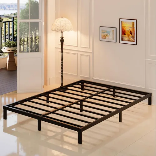 Miniatura 8 de Maenizi Marco de Cama Tamaño King Sin Necesidad de Somier, Marco de Cama Plataforma King de Servicio Pesado de 8 Pulgadas Soporta Hasta 3000 Libras