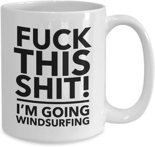 Miniatura 2 de Windsurfing Gift Windsurfer Mug F k this I'm going windsurfing Windsurfing Mug Windsurf Lover Gift Windsurf Lover Mug Windsurfing Coffee