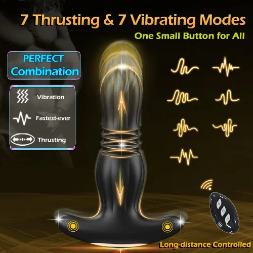 Miniatura 5 de Vibrador de juguete de enchufe anal vibrador de empuje más rápido de la historia, estimulador de masaje de próstata ZCSOUYA, entrenador