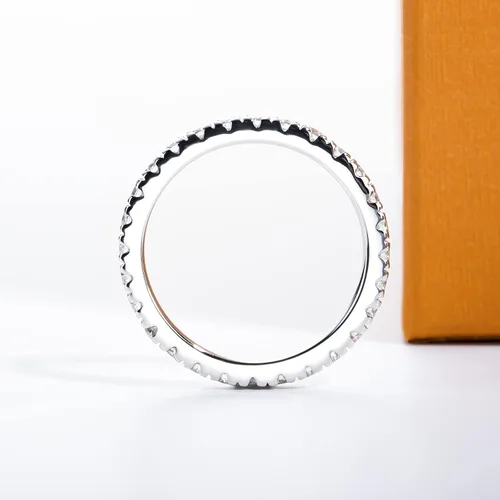 Miniatura 5 de Anillos de Eternidad de Moissanita 1cttw Color D Claridad VVS1 Corte Redondo Brillante Plata de Ley S925 Apilables Bandas de Boda y Aniversario
