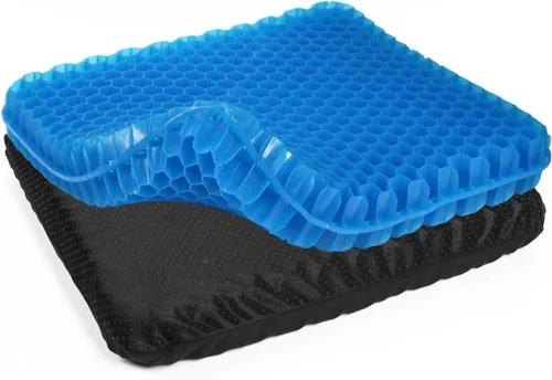 Miniatura 8 de Cojín de asiento de gel morado para sentarse prolongadamente, cojines de silla de enfriamiento extra grandes de 20 pulgadas para silla de oficina