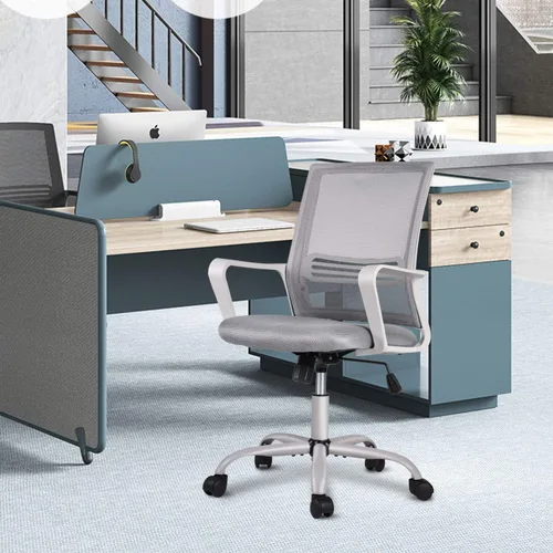 Miniatura 7 de Silla de oficina ergonómica de malla, silla de escritorio para computadora, sillas ejecutivas de oficina en casa con soporte lumbar, reposabrazos