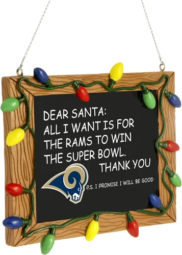 Miniatura 12 de NFL Resin Holiday Christmas Chalkboard Sign Ornament