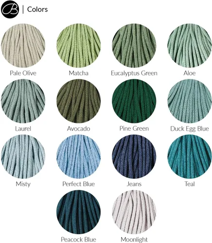 Miniatura 4 de Bobbiny - Cordón trenzado de macramé junior de 3 mm, 108 yardas/330 pies (negro)