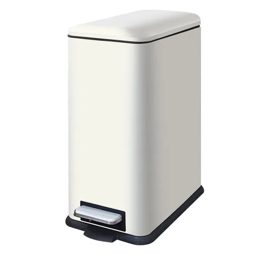 Miniatura 10 de Cubo de basura pequeño para baño con tapa, cubo de basura de 1.3 galones con cubo interior extraíble, cubo de basura delgado con tapa de cierre