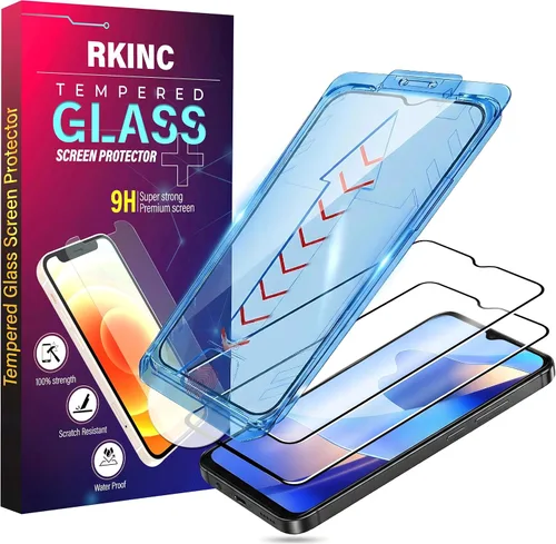 Miniatura 49 de RKINC Protector de pantalla [paquete de 4] para Samsung Galaxy A12 / Galaxy A02S / A12 Nacho, protector de pantalla de vidrio templado, 0.013 in