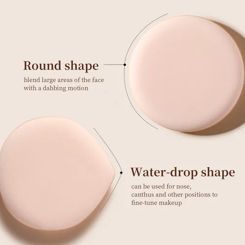 Miniatura 7 de MOHOPE 8 piezas de esponjas de maquillaje con almohadilla de aire para base con caja portátil Esponja de mezcla sin látex para líquido, crema