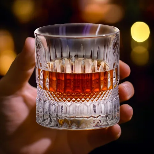 Miniatura 5 de KAMMAK Juego de 2 vasos de whisky, 7.05 onzas, vasos Old Fashioned para whisky escocés, cócteles, ron, vodka en bar y regalos de fiesta