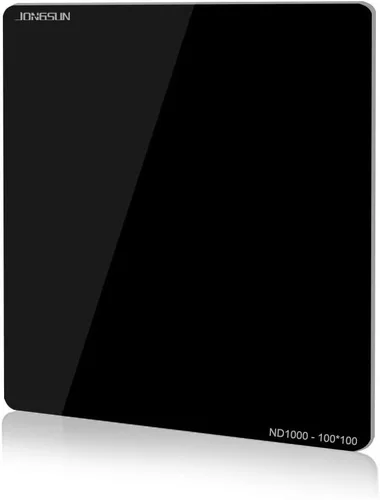 JONGSUN Filtro ND cuadrado de 3.937 x 3.937 in, filtro de lente S-PRO gris de densidad neutra ND1000, Ultra delgado HD de 18 capas Nano multicapa,