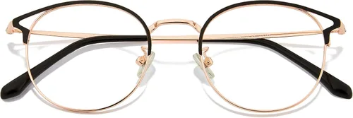 Miniatura 37 de Cyxus Gafas Redondas con Bloqueo de Luz Azul para Hombres y Mujeres, Marco de Alambre, Ultraligeras, Cómodas, para Oficina, Computadora