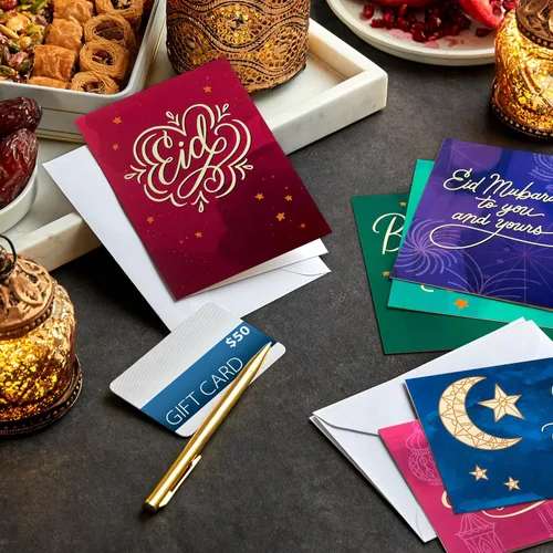 Miniatura 2 de Hallmark Hilo dorado Eid al-Fitr o Eid Al-Adha tarjetas surtido (36 tarjetas en blanco con sobres)