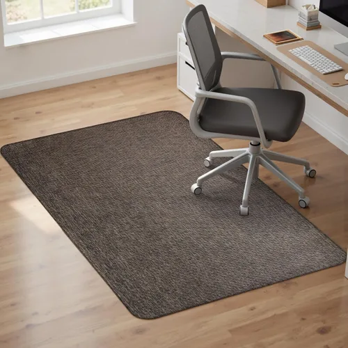 Miniatura 9 de Sycoodeal Tapete para silla de oficina para suelo de madera dura, tapete para silla gaming de computadora de oficina para suelo de azulejos, negro