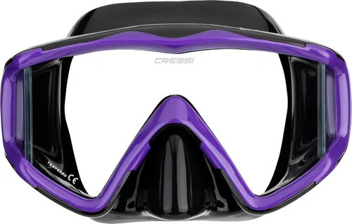 Miniatura 8 de Cressi Máscara grande de visión amplia para buceo y esnórquel, falda de silicona suave para un excelente sellado - Pano 3: diseñado en Italia