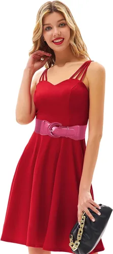 Miniatura 32 de GRACE KARIN Cinturón de cincha elástico ancho para mujer, cinturón vintage con hebilla gruesa de 3 pulgadas, S-XXXXL