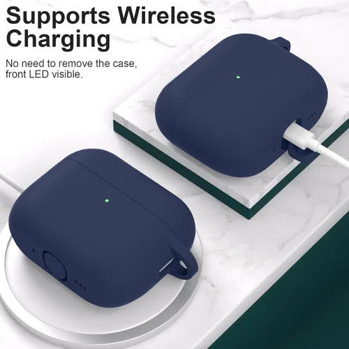 Miniatura 6 de Compatible con AirPods Pro 3, funda protectora de silicona suave con kit de limpieza de llavero para mujeres y hombres para Apple AirPods Pro de 3ª