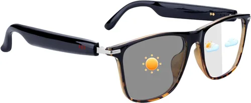 Miniatura 13 de Lentes Bluetooth de audio inteligente, lentes que cambian de color, altavoces de oído abierto, tiempo de reproducción de 5 horas, llamadas manos
