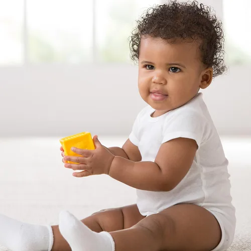 Miniatura 3 de Gerber Paquete de 5 mamelucos sólidos para bebés niñas