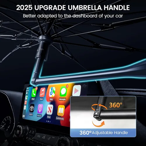 Miniatura 2 de Parasol [2025 Actualización] Rilsen para Parabrisas de Nissan Altima Sedán 2013 2014 2015 2016 2017 2018, Parasol Plegable Doble Grueso para Ventana