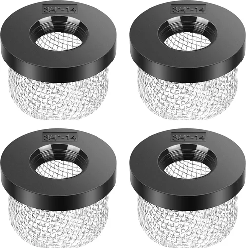 Miniatura 8 de Filtro de malla de acero inoxidable, compatible con bomba Livewell, se adapta a ¾ pulgadas - 14 hilos hembra, mejora el filtrado y la aireación