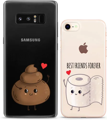 Miniatura 9 de Fundas a juego para parejas compatibles con iPhone 16 15 14 13 12 11 Pro Max Mini Xs X 6s 8 Plus 7+ Xr 10 SE 5 papel transparente cubierta delgada